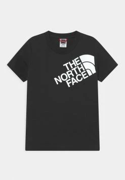 The North Face SHOULDER LOGO TEE UNISEX - Print T-shirt - Black/white